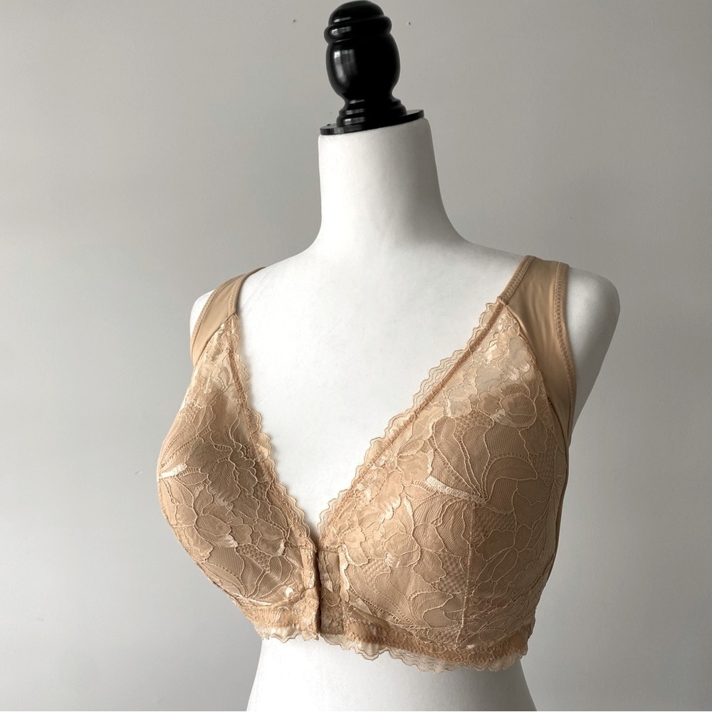 Lucy Breeze Lacey Bra - Beige 38B